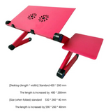 Adjustable Portable Folding Laptop Desk Computer Table Stand Tray
