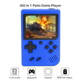 Portable Handheld Game Player 3.0 Inch Mini Retro Video Handheld Game Console Built-in 400 Games with Gamepad 2 Players Doubles