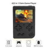 Portable Handheld Game Player 3.0 Inch Mini Retro Video Handheld Game Console Built-in 400 Games with Gamepad 2 Players Doubles