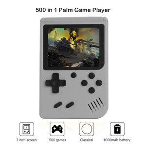 Portable Handheld Game Player 3.0 Inch Mini Retro Video Handheld Game Console Built-in 400 Games with Gamepad 2 Players Doubles