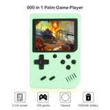 Portable Handheld Game Player 3.0 Inch Mini Retro Video Handheld Game Console Built-in 400 Games with Gamepad 2 Players Doubles