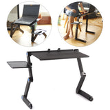 Adjustable Portable Folding Laptop Desk Computer Table Stand Tray