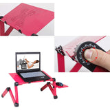 Adjustable Portable Folding Laptop Desk Computer Table Stand Tray